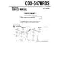 Sony CDX-5470RDS (serv.man2) Service Manual