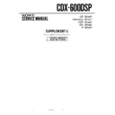 Sony CDX-600DSP (serv.man2) Service Manual