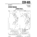 Sony CDX-605 (serv.man6) Service Manual