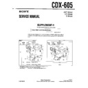 Sony CDX-605 Service Manual