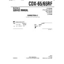 Sony CDX-65, CDX-65RF (serv.man4) Service Manual