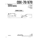 Sony CDX-70, CDX-U70 (serv.man3) Service Manual