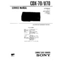 cdx-70, cdx-u70 service manual