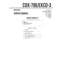 Sony CDX-705, EXCD-3 (serv.man3) Service Manual