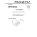 Sony CDX-705, EXCD-3 (serv.man5) Service Manual