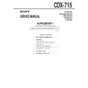 Sony CDX-715 (serv.man2) Service Manual