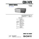 Sony CDX-747X Service Manual