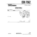Sony CDX-7562 (serv.man4) Service Manual
