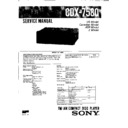 Sony CDX-7580 Service Manual