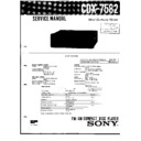 Sony CDX-7582 Service Manual