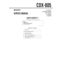 cdx-805 (serv.man3) service manual