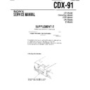 Sony CDX-91 (serv.man3) Service Manual