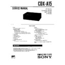 Sony CDX-A15, CDX-A15RF, XA-18MK2 (serv.man2) Service Manual