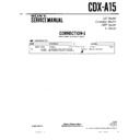 Sony CDX-A15 Service Manual
