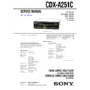 Sony CDX-A251C Service Manual