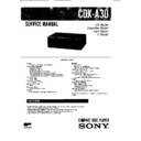 Sony CDX-A30, XA-18MK2 Service Manual