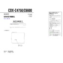 Sony CDX-C4750, CDX-C6600 (serv.man3) Service Manual