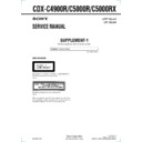Sony CDX-C4900R, CDX-C5000R, CDX-C5000RX (serv.man2) Service Manual