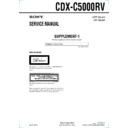 Sony CDX-C5000RV (serv.man2) Service Manual