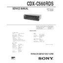 cdx-c560rds service manual