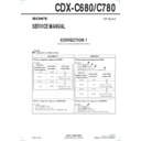 Sony CDX-C680, CDX-C780 (serv.man4) Service Manual