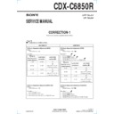 Sony CDX-C6850R (serv.man2) Service Manual