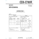 Sony CDX-C780R (serv.man3) Service Manual