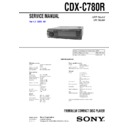 Sony CDX-C780R Service Manual