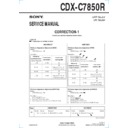 Sony CDX-C7850R (serv.man2) Service Manual