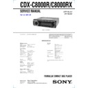 cdx-c8000r, cdx-c8000rx service manual