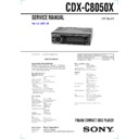 Sony CDX-C8050X Service Manual