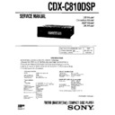 Sony CDX-C810DSP Service Manual