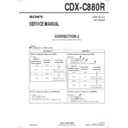 Sony CDX-C880R (serv.man3) Service Manual