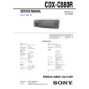 Sony CDX-C880R Service Manual