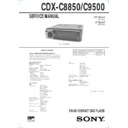 cdx-c8850, cdx-c9500 service manual