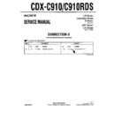 Sony CDX-C910, CDX-C910RDS (serv.man6) Service Manual