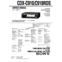 Sony CDX-C910, CDX-C910RDS Service Manual