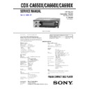 Sony CDX-CA650X, CDX-CA660X, CDX-CA690X Service Manual