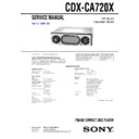 Sony CDX-CA720X Service Manual