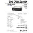 cdx-ca900, cdx-ca900x service manual