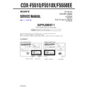 Sony CDX-F5510, CDX-F5510X, CDX-F5550EE (serv.man2) Service Manual