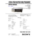 Sony CDX-F5510, CDX-F5510X, CDX-F5550EE Service Manual