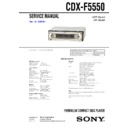 Sony CDX-F5550 Service Manual