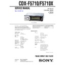 Sony CDX-F5710, CDX-F5710X Service Manual