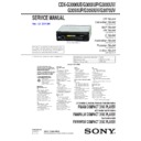 Sony CDX-G3000UE, CDX-G3000UP, CDX-G3000UV, CDX-G3050UP, CDX-G3050UV, CDX-G3070UV Service Manual