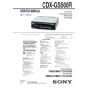 Sony CDX-GS500R Service Manual
