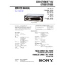 Sony CDX-GT100, CDX-GT10W, CDX-GT150, CDX-GT150S Service Manual
