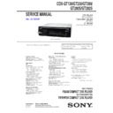 Sony CDX-GT130, CDX-GT230, CDX-GT280, CDX-GT280S, CDX-GT282S, CXS-2869F, CXS-GT2316F Service Manual