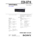 cdx-gt16 service manual