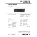 Sony CDX-GT170, CDX-GT170S, CDX-GT270, CDX-GT270S Service Manual